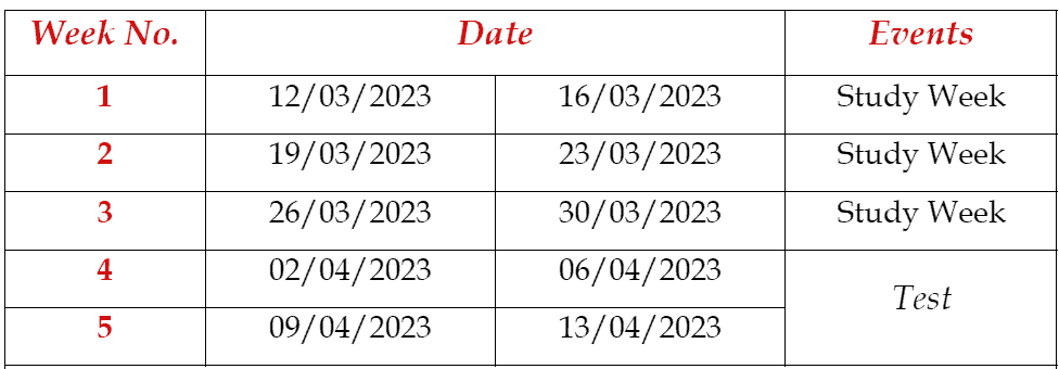 Academic Calendar – Mariya International schools